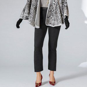 CAbi 4317 Barrister Trousers Ponte Knit Charcol Gray Size 10